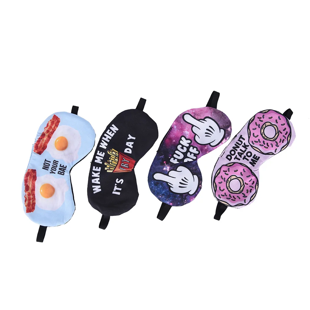 

1PC Cute 3D Printing Eye Sleep Masks Eyes Cover Sleeping Party Mask Sleeping Eye Mask Lovely Eye Care Shade Blindfold Sleep Mask