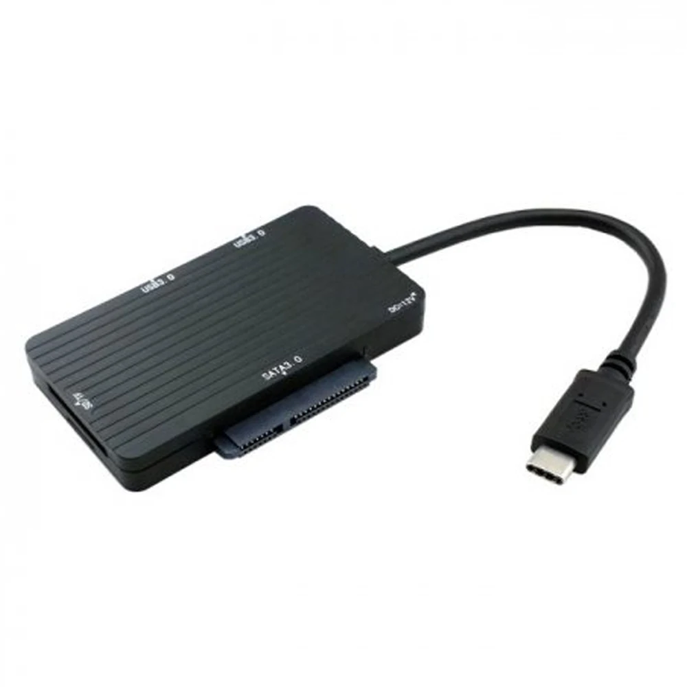 

USB C Hub Leadzoe USB 3.1 Type C SATA Splitter with 2 USB 3.0 Hub port&1 3.0 SATA Port&SD/TF Smart Card Reader&1 DC port Adapter