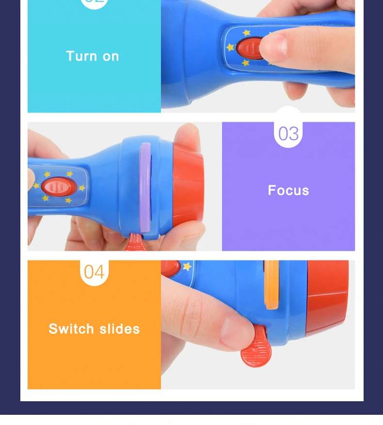 Мини-фонарик проекционный фонарик развивающие светящиеся игрушки для детей дети развивают игры спящие истории выполняют набор детский