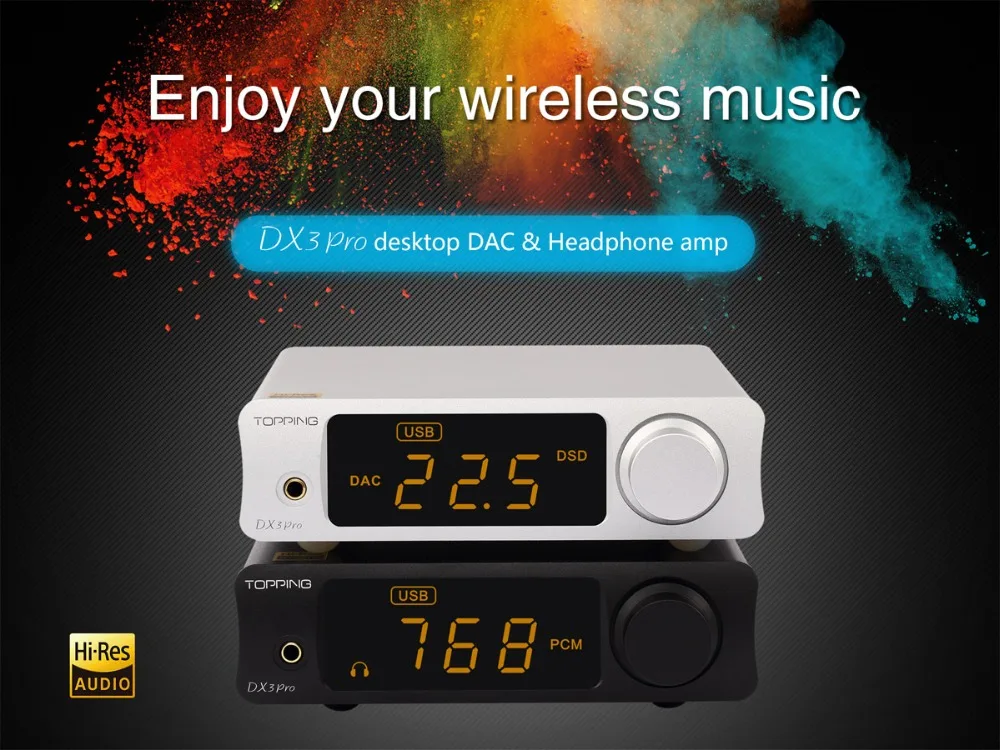 TOPPING DX3 PRO настольная Расшифровка Bluetooth USB DAC XMOS DSD512 жесткое решение усилитель для наушников цифро-аналоговый преобразователь