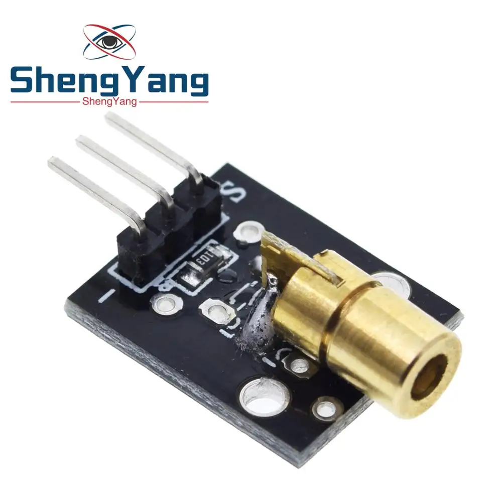 10pcs/set  Laser Receiver Sensor Module 650nm KY-008 Transmitter For Arduino AVR