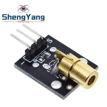 Smart Electronics nowy KY-008 3pin 650nm czerwony nadajnik laserowy diody laserowej miedziana głowica moduł dla Arduino AVR PIC DIY