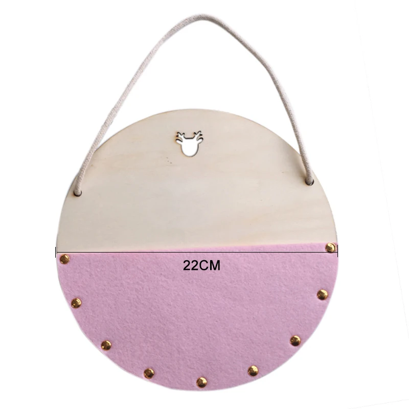 Home Decoration Storage Box Nordic Style Wood Felt Wall Decoration Unique Cute Storage Box