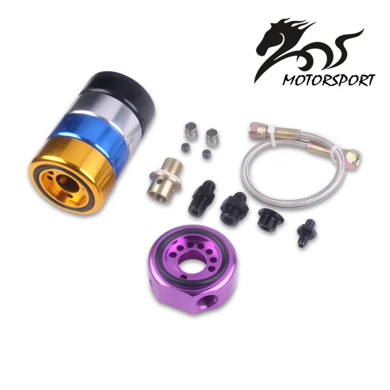 

VTEC OIL SUPPLY ADAPTER ALUMINUM CONVERSION KIT for ACURA HONDA LS B20 Oil Filter Sender Sandwich Plate Cooler Adapter Kit