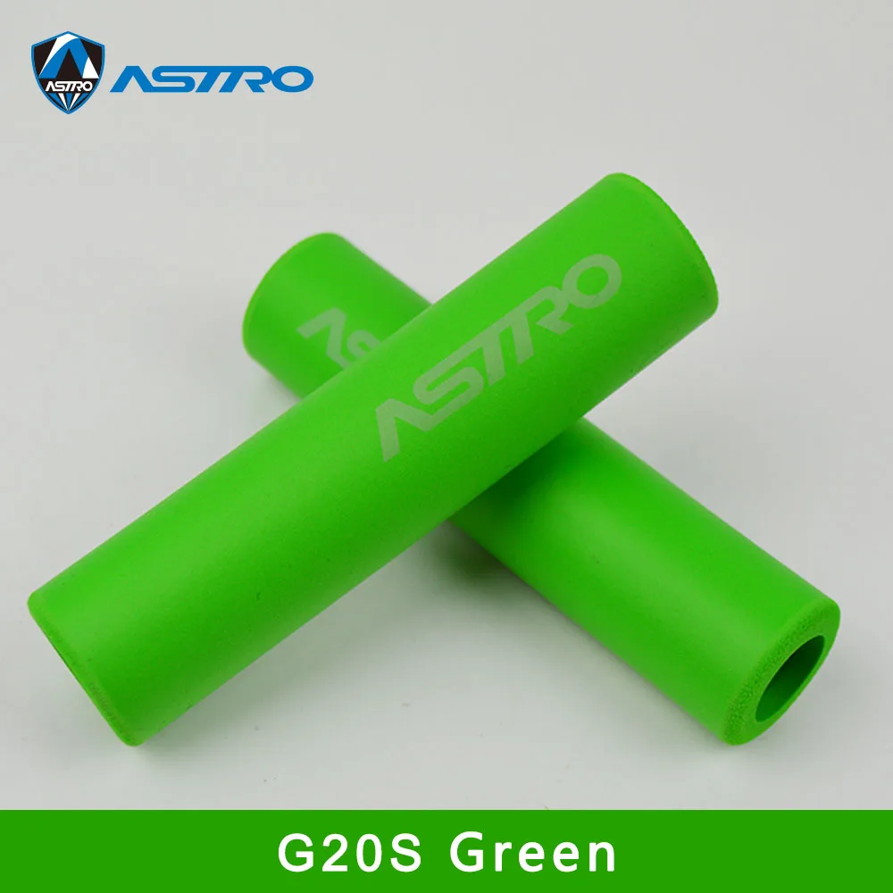 ASTRO G20S рукоятки на руль для горного велосипеда, силикагель, противоскользящие сверхлегкие резиновые рукоятки для велосипеда, 22,2 мм* 130 мм, детали для горного велосипеда - Цвет: Green