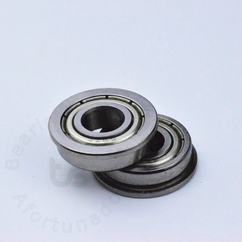 F697ZZ 7*17(19)* 5 мм 10 шт. подшипник ABEC-5 фланцевые подшипники 697 F697Z F697ZZ хромированная сталь глубокий паз подшипника