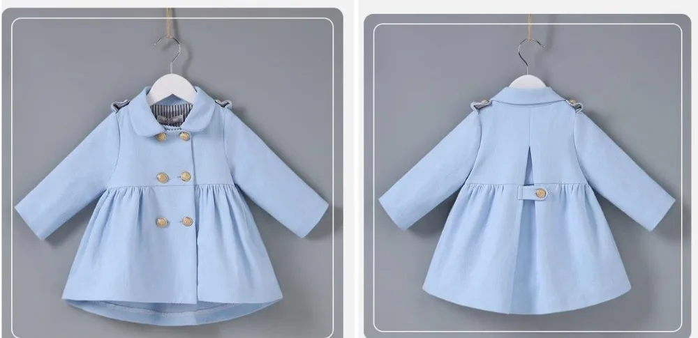 

Korean children's spring and autumn trench coat 1