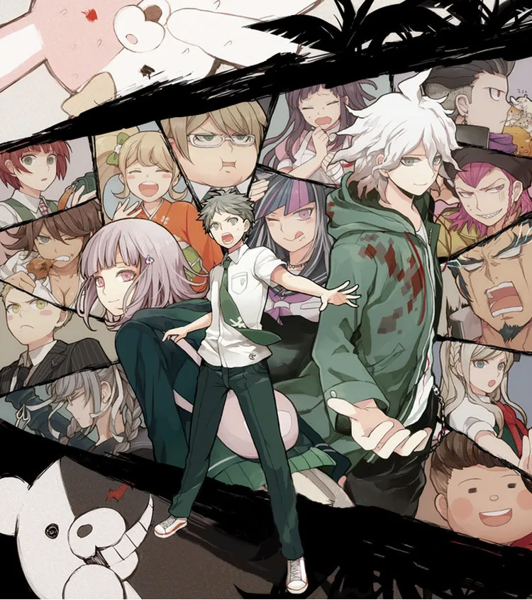 Аниме Danganronpa Косплей Монокума костюмы с капюшоном флисовые толстовки для весны и