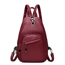 2019 New Women Leather Backpacks Chest Vintage Back Pack Sac A Dos Female Designer Brand Backpacks for Teenage Girls 2019 New Women Leather Backpacks Chest Vintage Back Pack Sac A Dos Female Designer Brand Backpacks for Teenage Girls