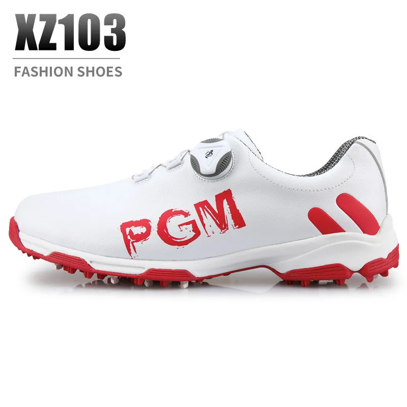PGM обувь для гольфа мужская спортивная обувь кружевные следки и водостойкая обувь для гольфа - Цвет: one