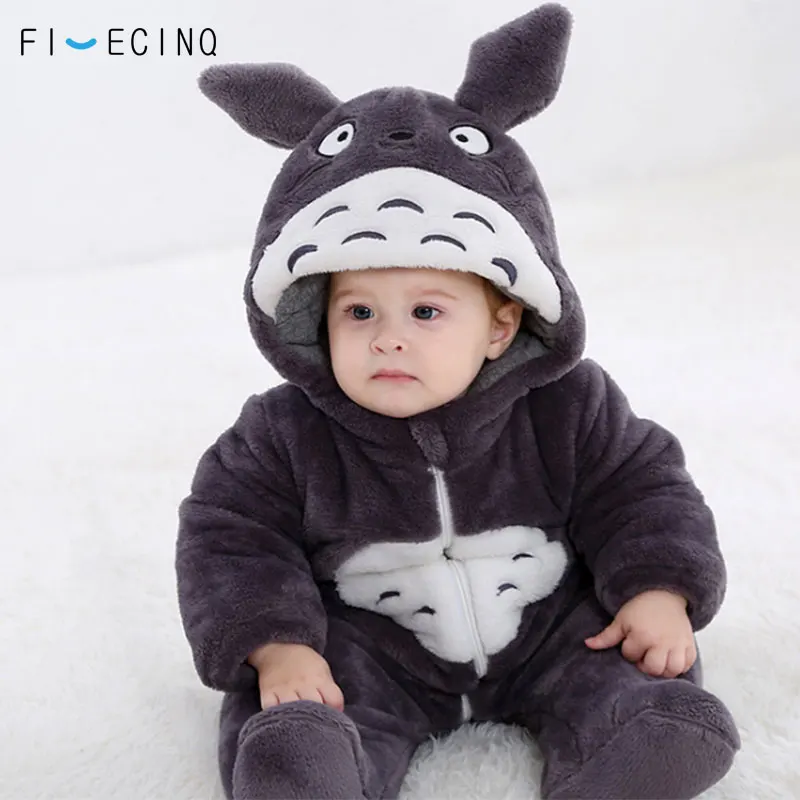 

Totoro Cosplay Thick Costume Baby Kigurumi Onesie Anime Gray Funny Cute Cat Pajama Infant Fancy Children Soft Sleeping Suit