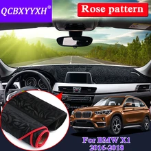 Автомобильный Стайлинг внутренний Противоскользящий коврик для BMW X1- LHD& RHD розовый узор приборной панели коврик защитная накладка тент чехол для подушки