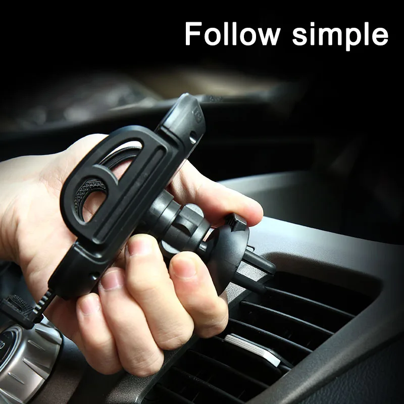 Qi Wireless Car Charger Automatic IR Phone Mount Holder for iPhone XR Samsung Galaxy S9 XXM8