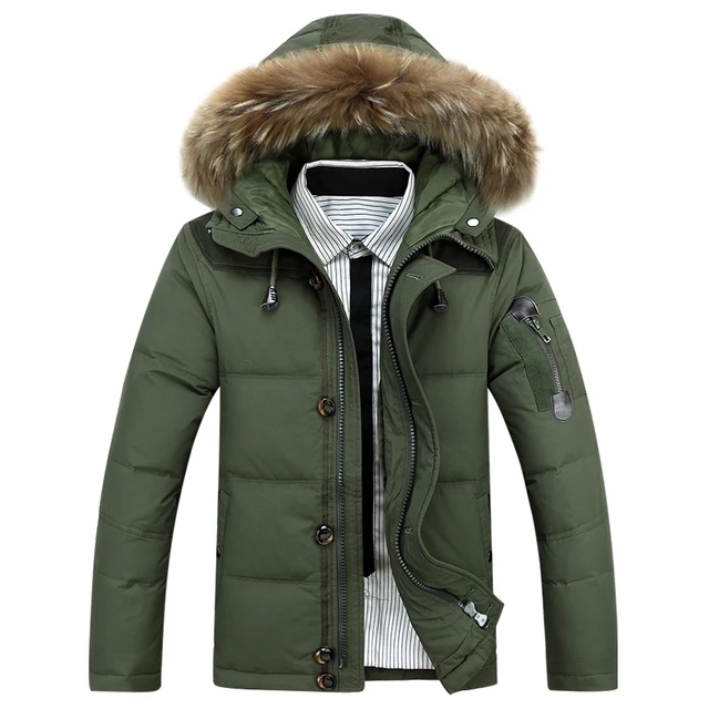 Invierno hombre Sudaderas acolchada chaqueta caliente