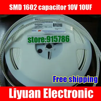 

Free shipping SMD 1206 capacitor / ceramic Capacitor / MLCC 10V 10UF (106M) Accuracy 20%