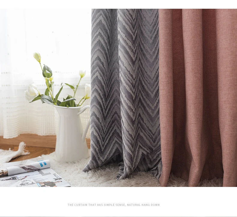Perfect Solid Color Faux Linen Blackout Curtains for Living Room Modern Curtains for Bedroom Window Curtains kitchen Curtains Blinds 26