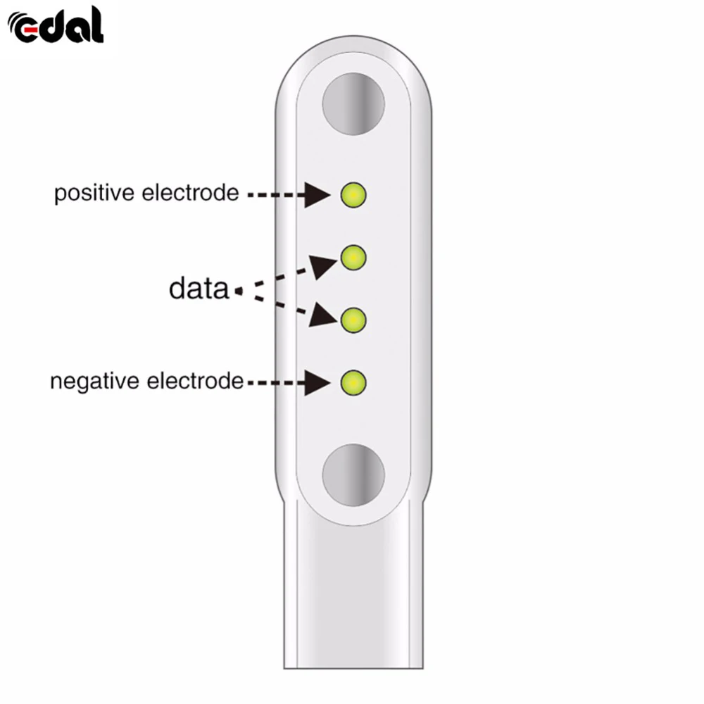 EDAL Магнитный USB Кабель зарядного устройства Смарт наручные часы зарядный кабель