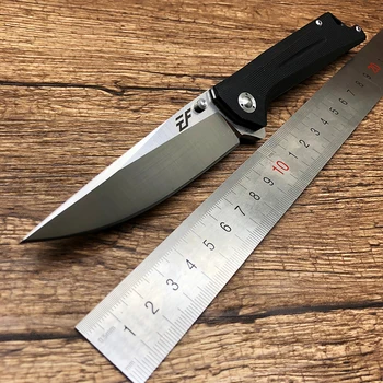 

ZZSQ Tactical Survival Outdoor Folding Knives Hunting Knife D2 Steel Blade G10 Handle Portable Tools Pocket Knives EF35 EDC Tool