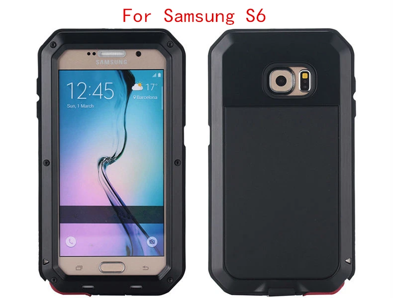 Shockproof metal case for galaxy S6