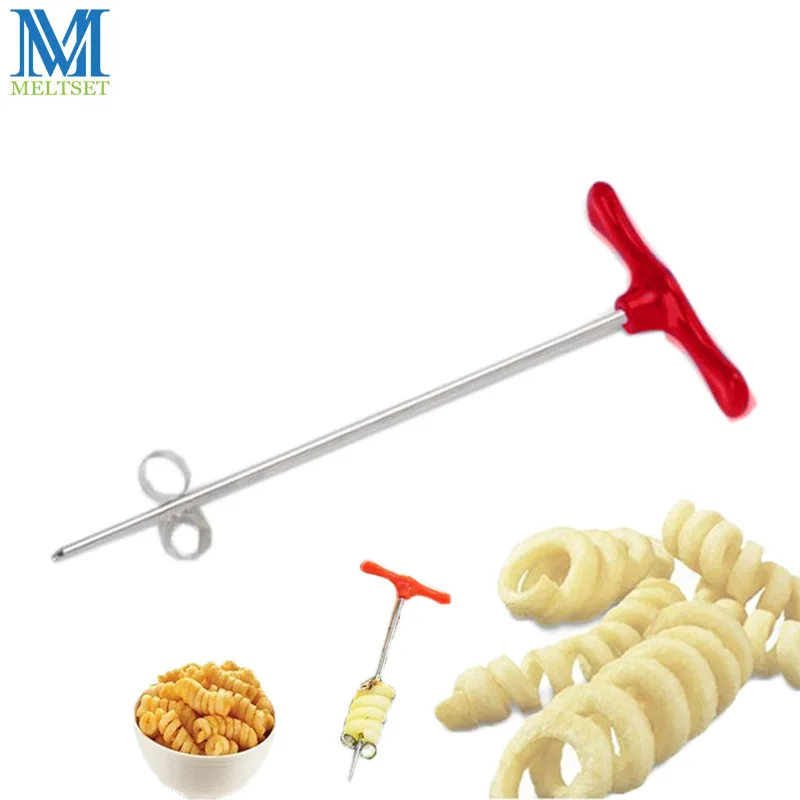 

Manual Roller Spiral Slicer Radish Potato Spiral Cutter Vegetable Spiralizer Practical Kitchen Accessories