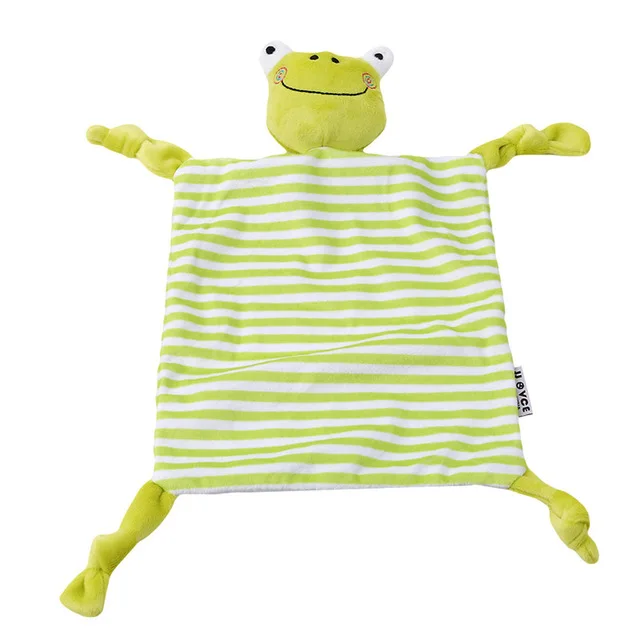 Новое мягкое полотенце, детские игрушки, успокаивающие, успокаивающие спящего животного, одеяльце-полотенце, Обучающие погремушки, моллюски, игрушки для малышей, куклы - Цвет: Green