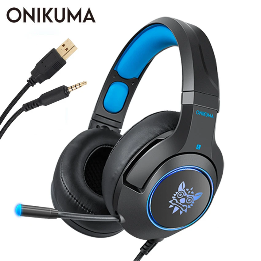 Onikuma K9 用ラップトップ Ps4 Xbox One コントローラ Casque Pc ステレオイヤホンヘッドホンとマイク Led ライト Headphone Headset Aliexpress