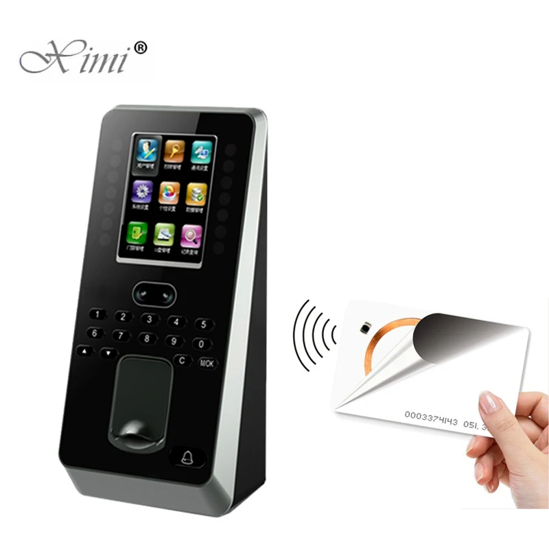 

Multibio800 ZK Face7.0 TCP/IP Facial Recognition Time Attendance And Access Control With Fingerprint And 125KHZ RFID Card Reader