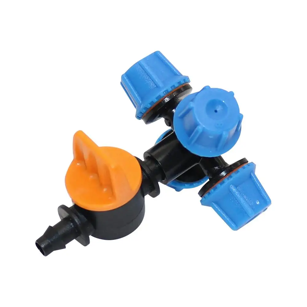 

5 sets Cross Misting Sprinklers with 6mm to 4/7mm Hose Interface Valve Garden Irrigation Industry Watering Cooling Nozzles