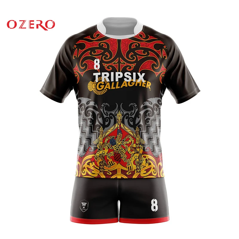 Color amarillo y negro rayas liga de Rugby camisa