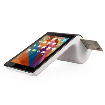 

Mobile payment terminal PT7003 android pos machine with EMV card readers and 58mm printer