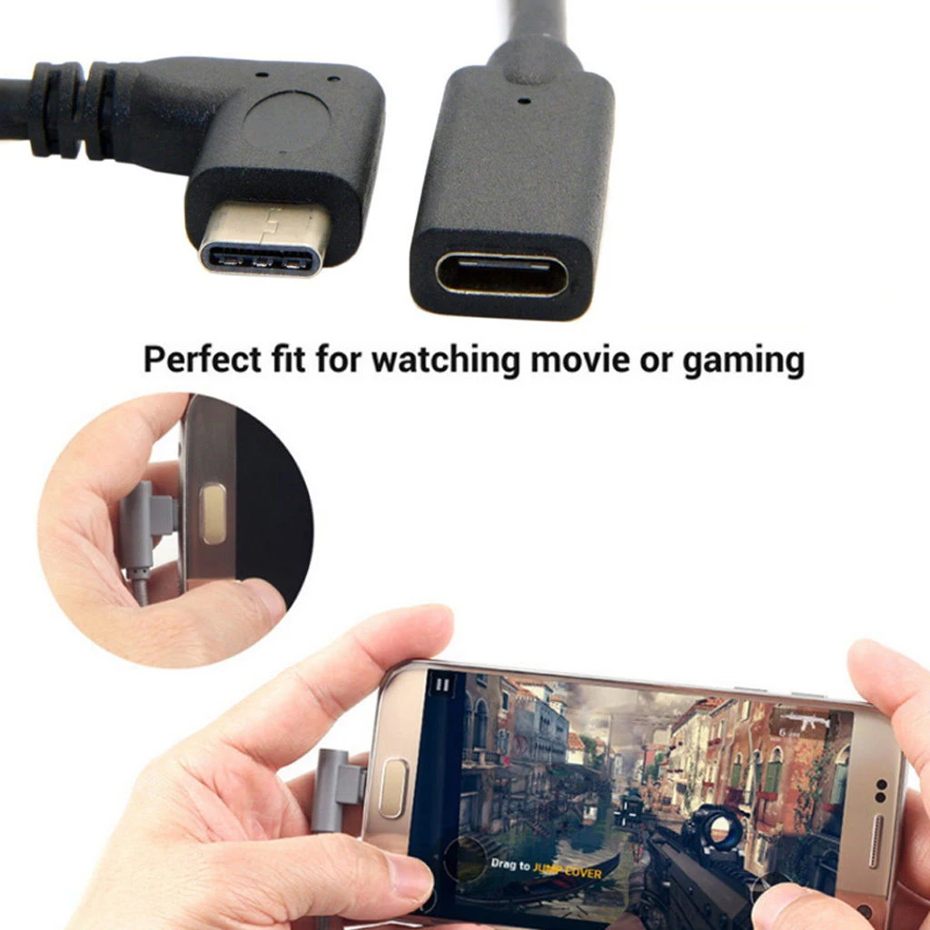 1pc USB3.1 Type C Extension Cable High Quality USB 3.1 Type-C Male To Female Extender Data Cable 20cm/100cm Mayitr