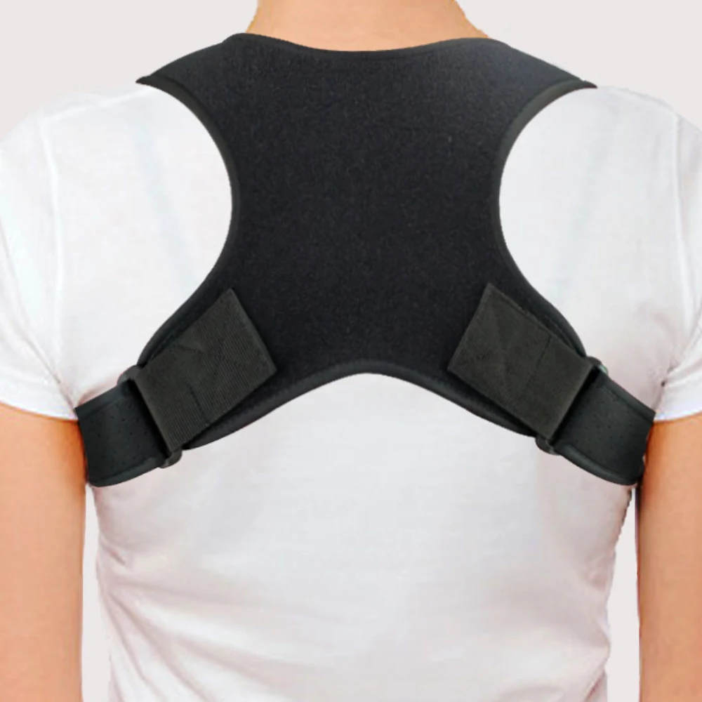 Регулируемая верхняя часть спины Корректор осанки поддержка ключицы поддержка спины прямые плечи Brace ремень Поддержка спины для женщин мужчин