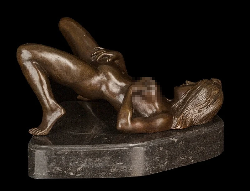 ATLIE бронзовые латунные статуи Сексуальная Белль чистая бронза Обнаженная женщина либидо статуя отель украшения