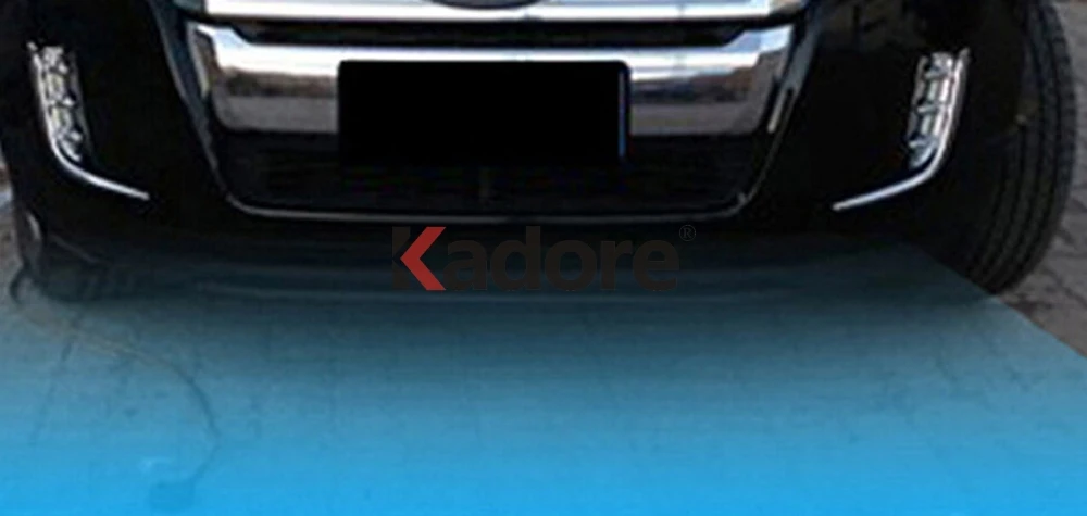 Для Ford Edge 2011 2012 2013 хромированная передняя противотуманная фара Крышка лампы Отделка противотуманных фар капот Bezels Декор стайлинга автомобилей