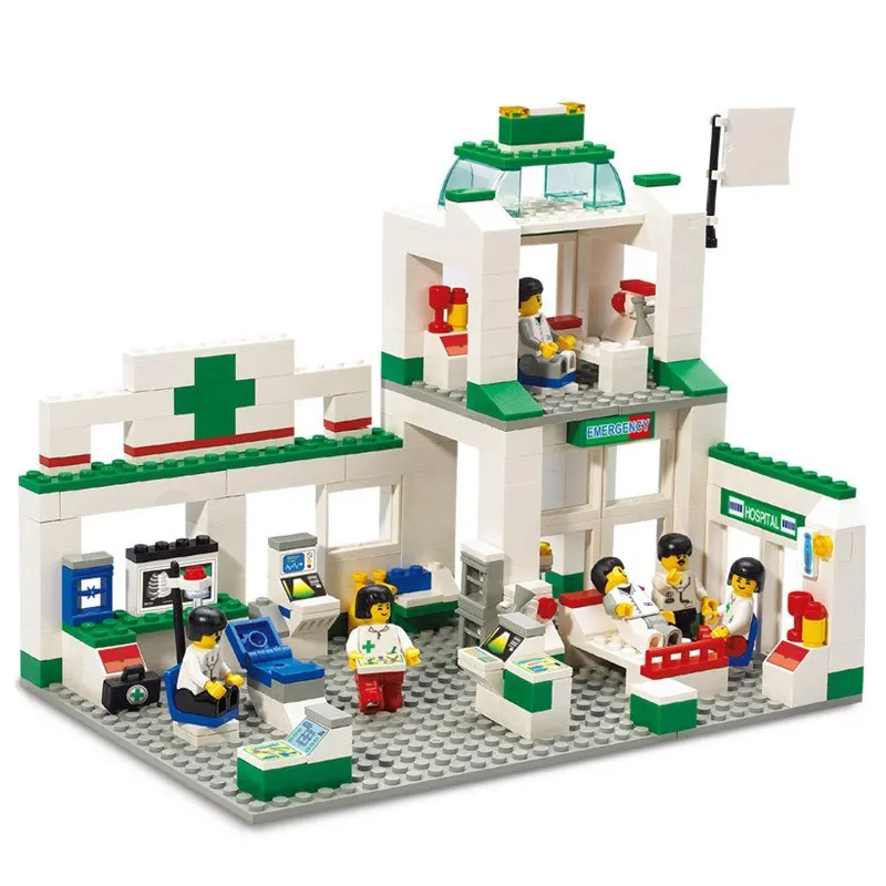 

376pcs City Emergency Center Compatibie Legoings Building Blocks Toy Kit DIY Educational Children Christmas Birthday Gifts