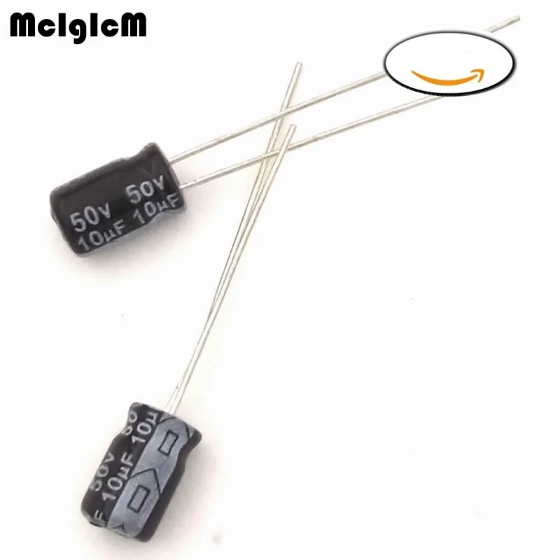 MCIGICM 1000pcs Aluminum electrolytic capacitor 10uF 50V 5*7 Electrolytic | Электронные компоненты и