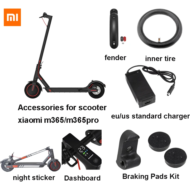 Accessories for xiaomi Folding Electric Scooter Pro/for m365 max patinete  electrico include tire handler bar eu/us charger/stick|Scooter Parts \u0026  Accessories| - AliExpress