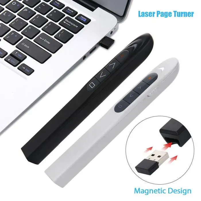 Горячая RF 2,4 ГГц мини USB беспроводной Презентер Powerpoint PPT указка для презентаций ручка