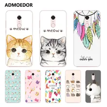 xiaomi redmi 5 plus Case,Silicon Look cat Painting Soft TPU Back Cover for xiaomi redmi 5 fitted Case shell