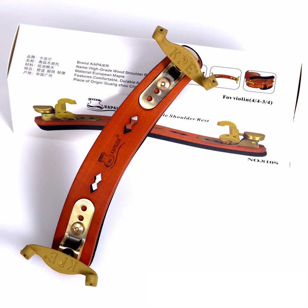 

Y Music Free Shipping 4/4-3/4 KPE High Grade Solid Maple Wood Comfortable adjustable Shoulder Rest NO.810S