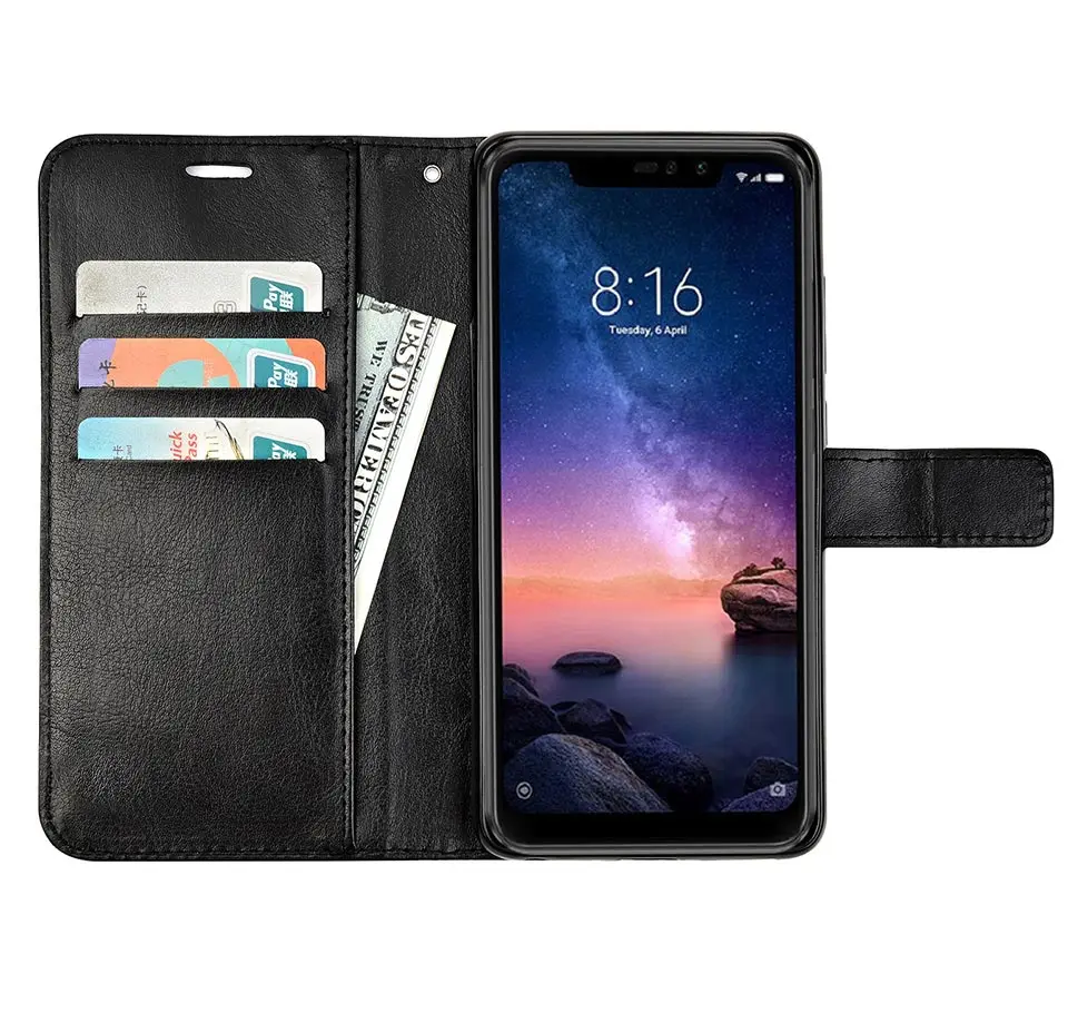 Luxury Flip leather Case For Meizu Note 9 Case Back phone Case For on Meizu Note 9 Note9 Cover meizu phone case with stones black