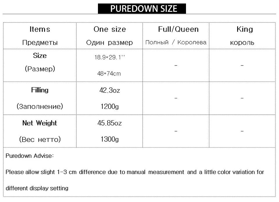 Подушка для шеи Puredown, домашняя, для жизни, высокое качество, 48*74 см, белый гусиный пух, перо, подушка, хлопок, мягкое постельное белье, спальные подушки