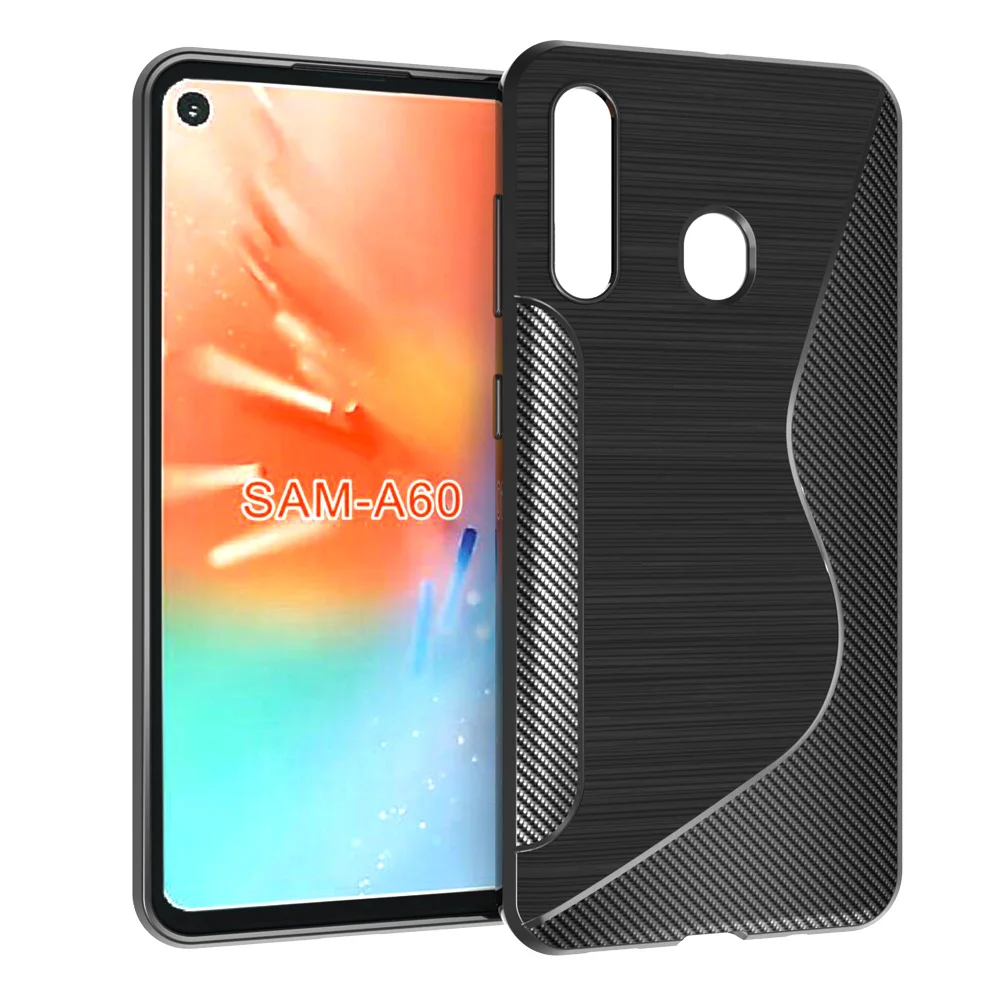 10PCS/LOT,black shockproof Anti-skid S Line TPU Gel Skin Case Cover For Samsung Galaxy A60 10PCS/LOT,black shockproof Anti-skid S Line TPU Gel Skin Case Cover For Samsung Galaxy A60