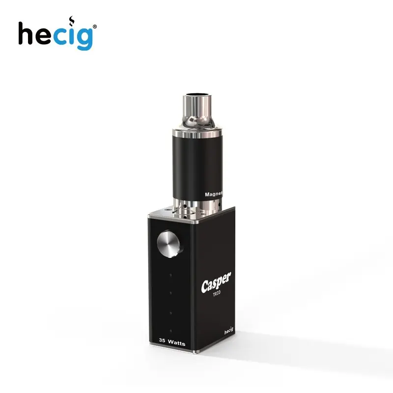  hecig Wax&dry herb vaporizer Casper Trio vaporizing box mod electronic cigarette vape Kit 1000mah b