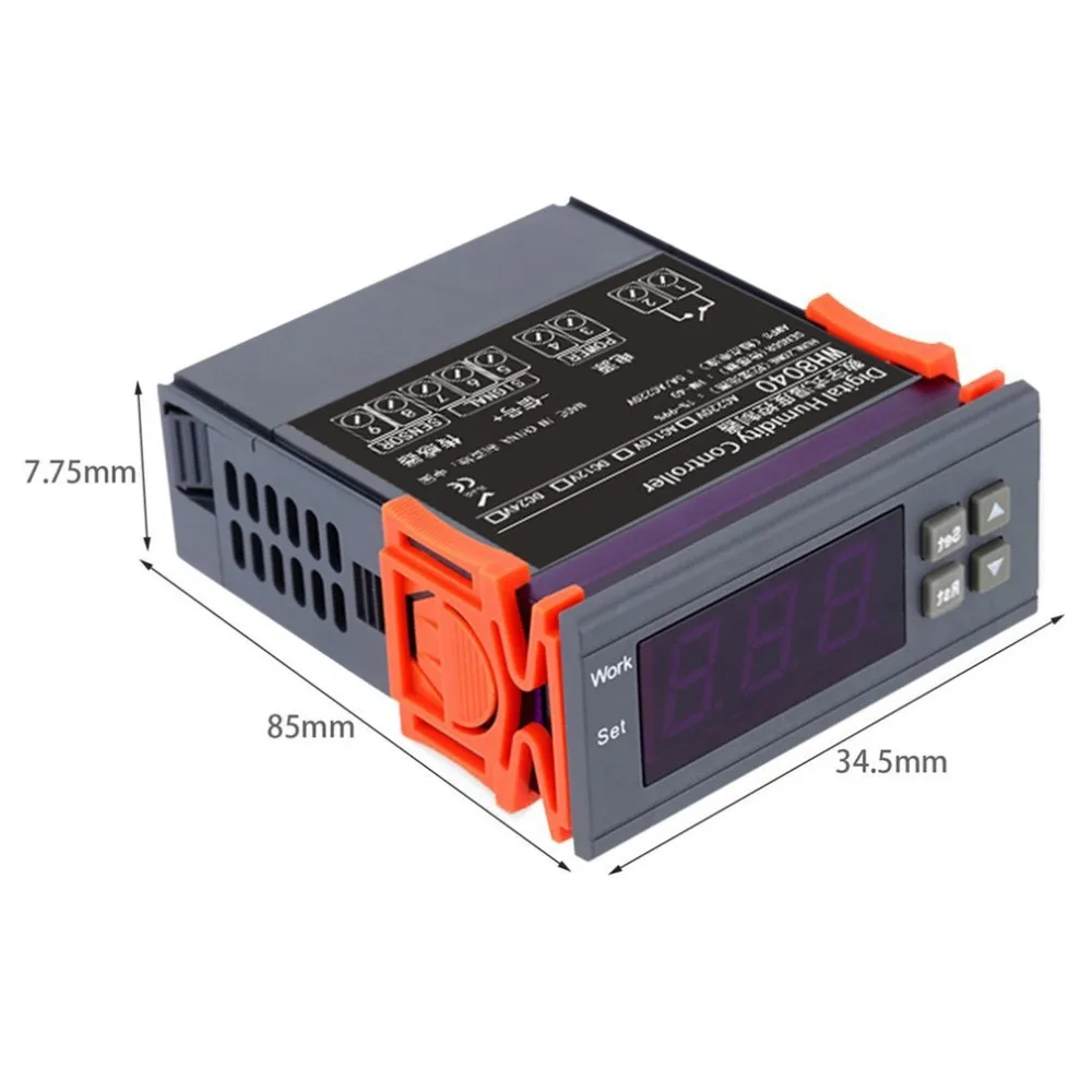 Компактный и легкий светодиодный цифровой термостат Температура регулятор влажности Высокая точность влажность воздуха цифровой
