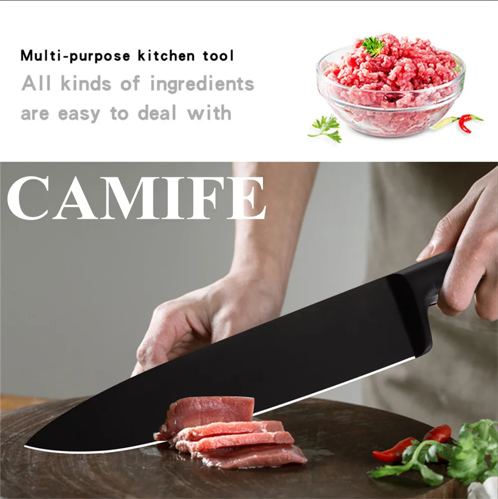 AINZUO нож шеф-повара 3cr13 набор кухонных ножей из нержавеющей стали фруктовый нож Santoku для нарезки хлеба шеф-повара кухонные аксессуары набор ножей