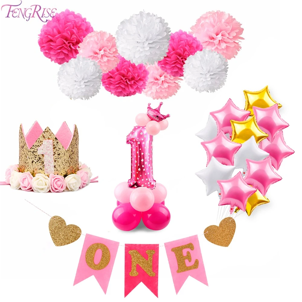 Fengrise Decor Pour Fete Prenatale Anniversaire Decor Pour Fete Prenatale Premier Anniversaire 1 An Ou Premier Anniversaire Pour Garcon Ou Fille Faveurs Pour Fete D Anniversaire Bapteme Aliexpress