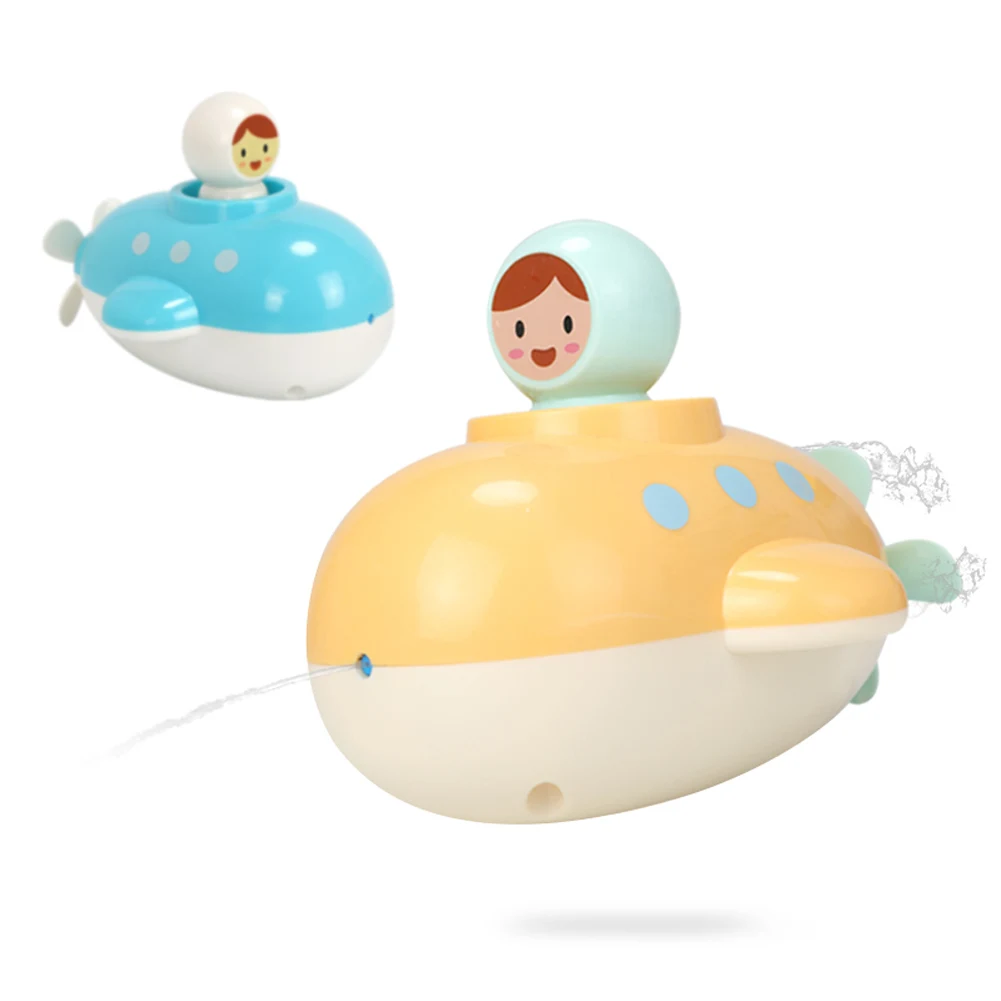 Random Color Лодка для ванной игрушки бассейн игрушка заводная подводная лодка брызги с пропеллером для детей малышей купания M09 - Цвет: Random Color