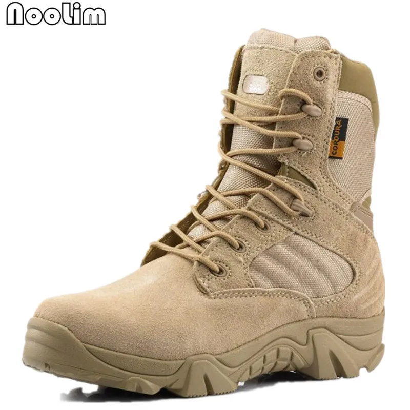 2017 Men's Desert High top Military Tactical Boots Men Outdoor Combat ...