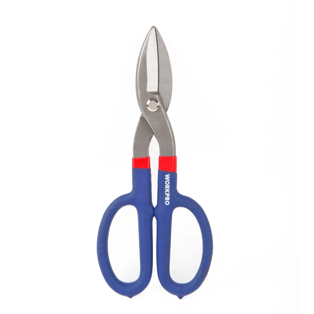 

Free Shipping Workpro 10" Inch Aviation Tin Snips Straight Head Scissors Industrial Metal Cutting Tool New